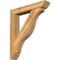 Ekena Millwork Funston Slat Rough Sawn Bracket w/ Offset Brace, Western Red Cedar, 6"W x 32"D x 36"H BKT0604X32X36FST06RWR - alternate 1